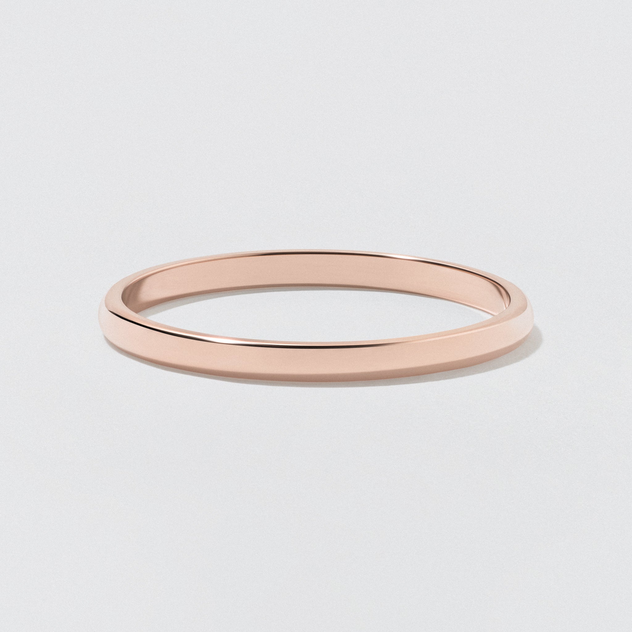 1.5 mm rose gold deals wedding band