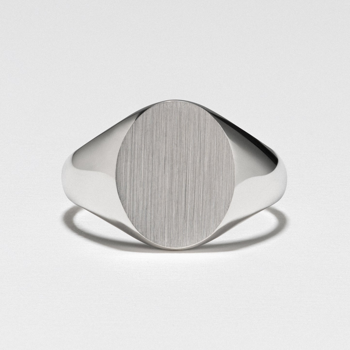 Sterling Silver Signet Ring, Oval - Polished