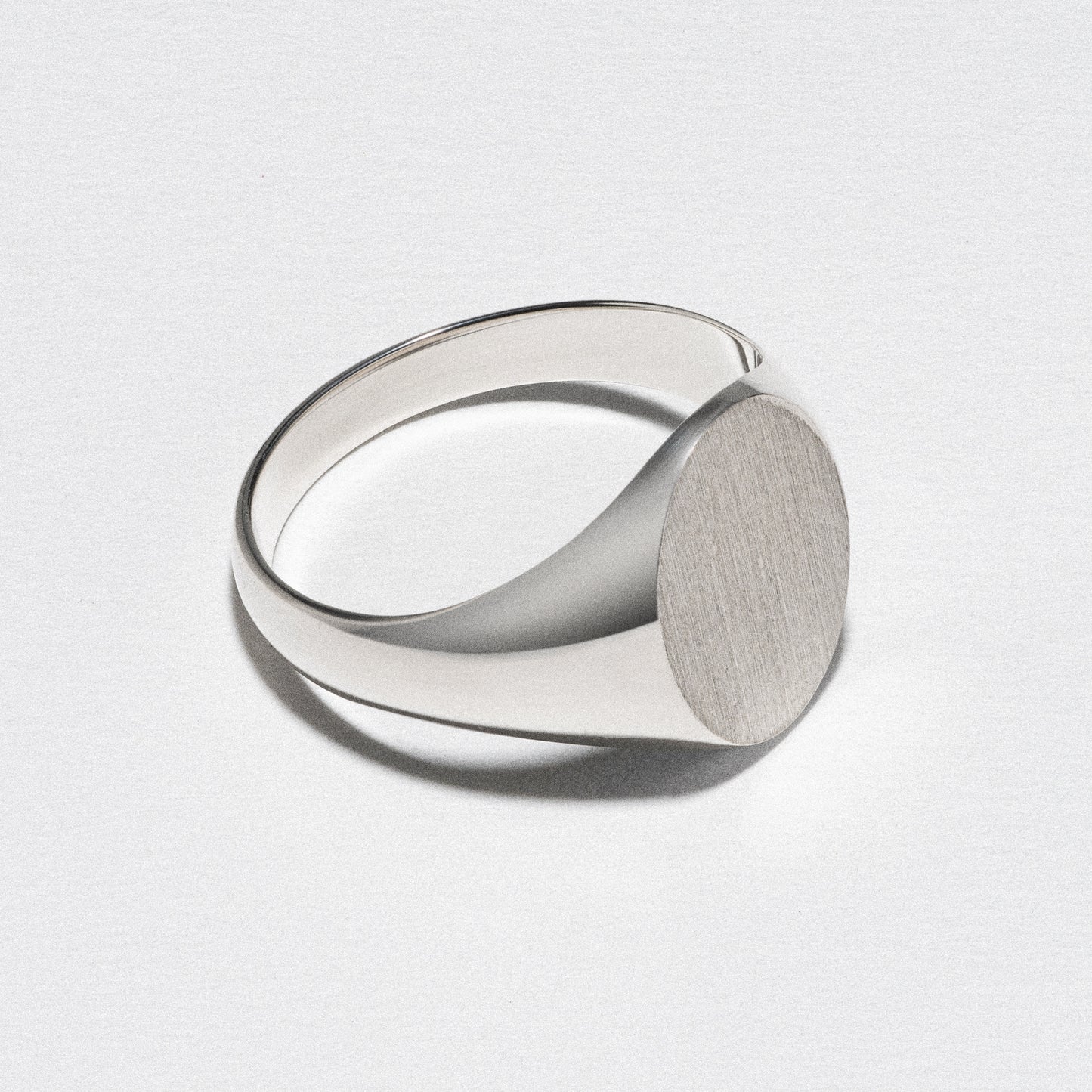 Sterling Silver Signet Ring, Oval - Polished