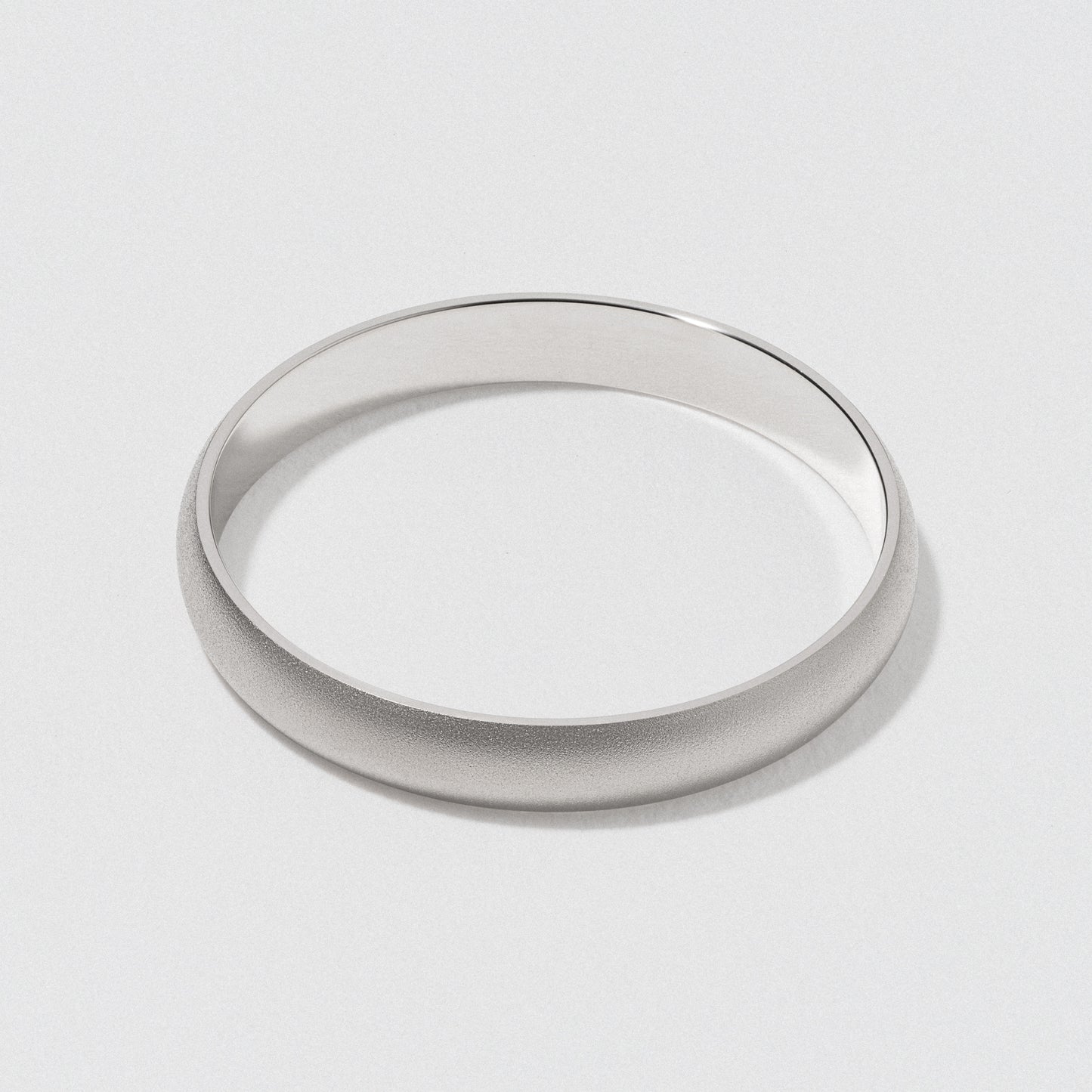 Platinum Classic Wedding Band - Matte 3mm