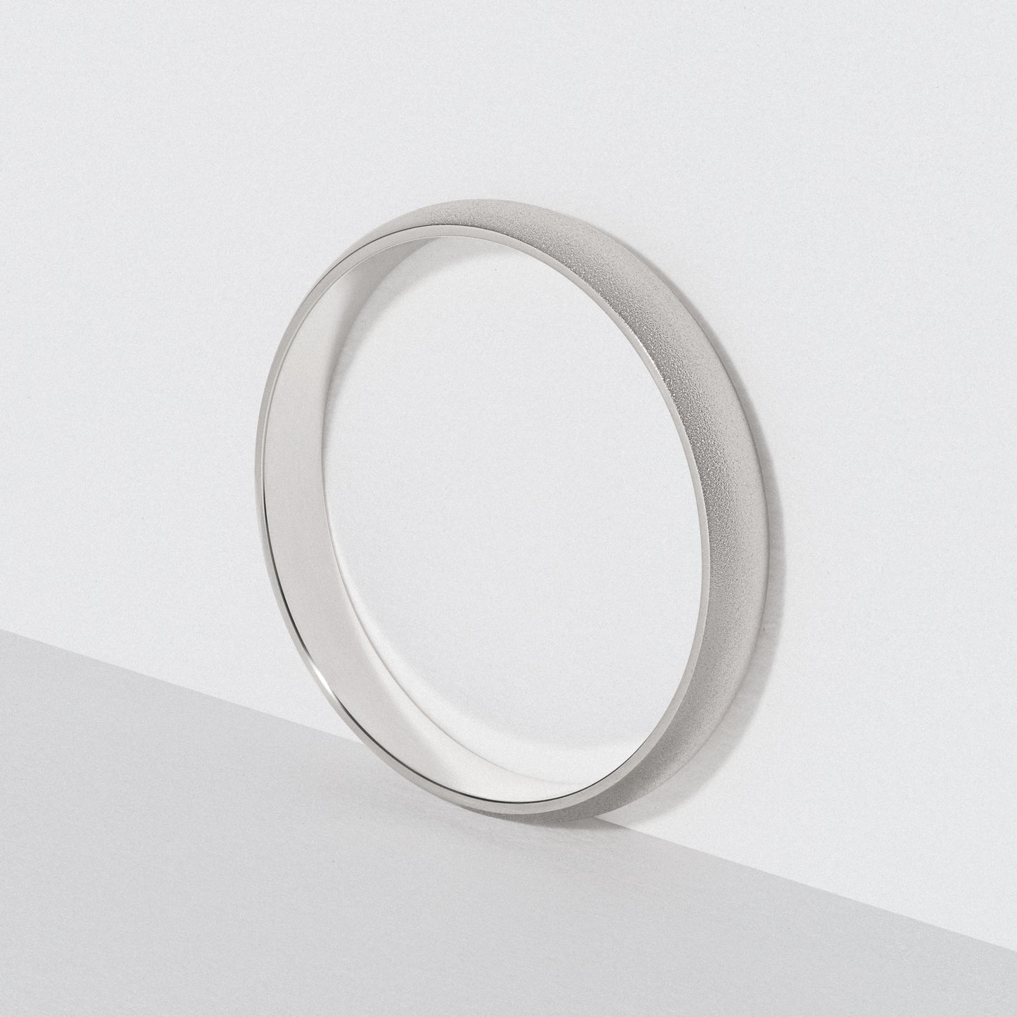 Platinum Classic Wedding Band - Matte 3mm