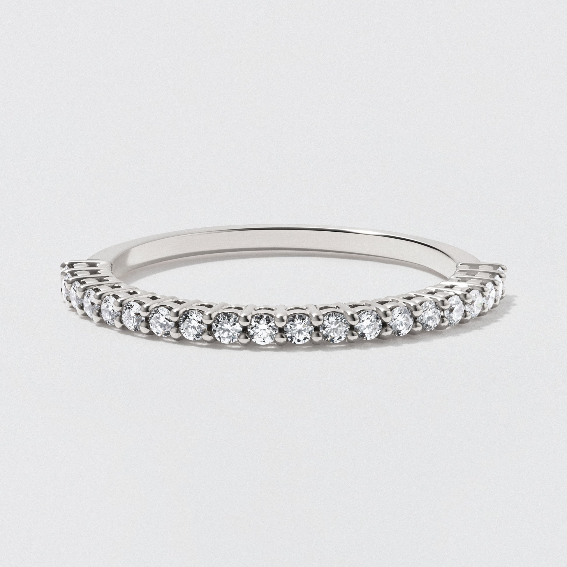 Platinum and diamond half eternity ring Clearance