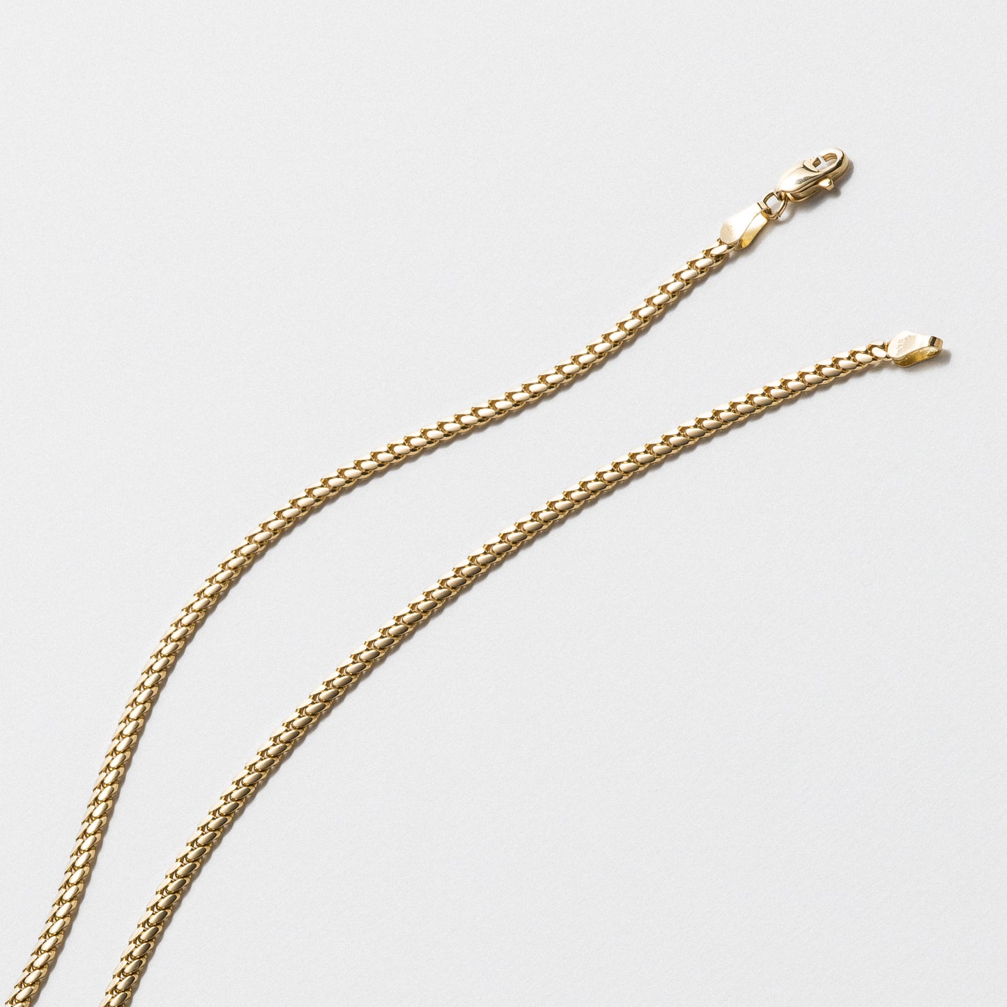 Yellow Gold Curb Chain - Polished 3.3mm