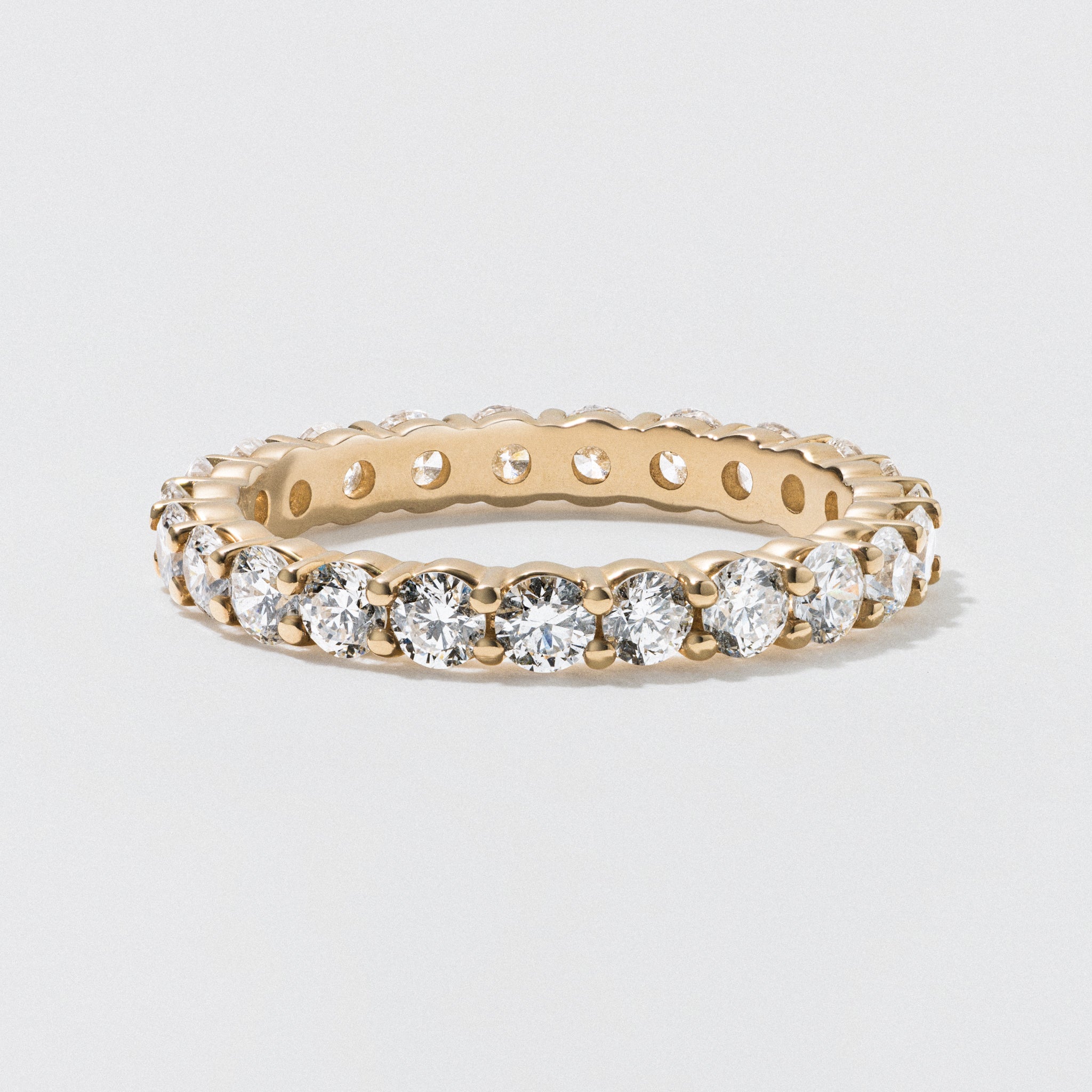 2.5 mm diamond on sale eternity band